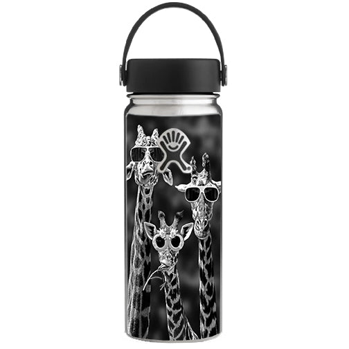  Giraffes Sunglasses Hydroflask 18oz Wide Mouth Skin