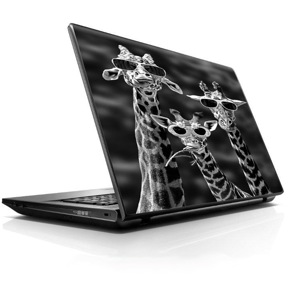  Giraffes Sunglasses Universal 13 to 16 inch wide laptop Skin