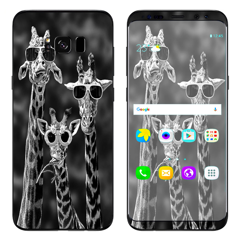  Giraffes Sunglasses Samsung Galaxy S8 Plus Skin