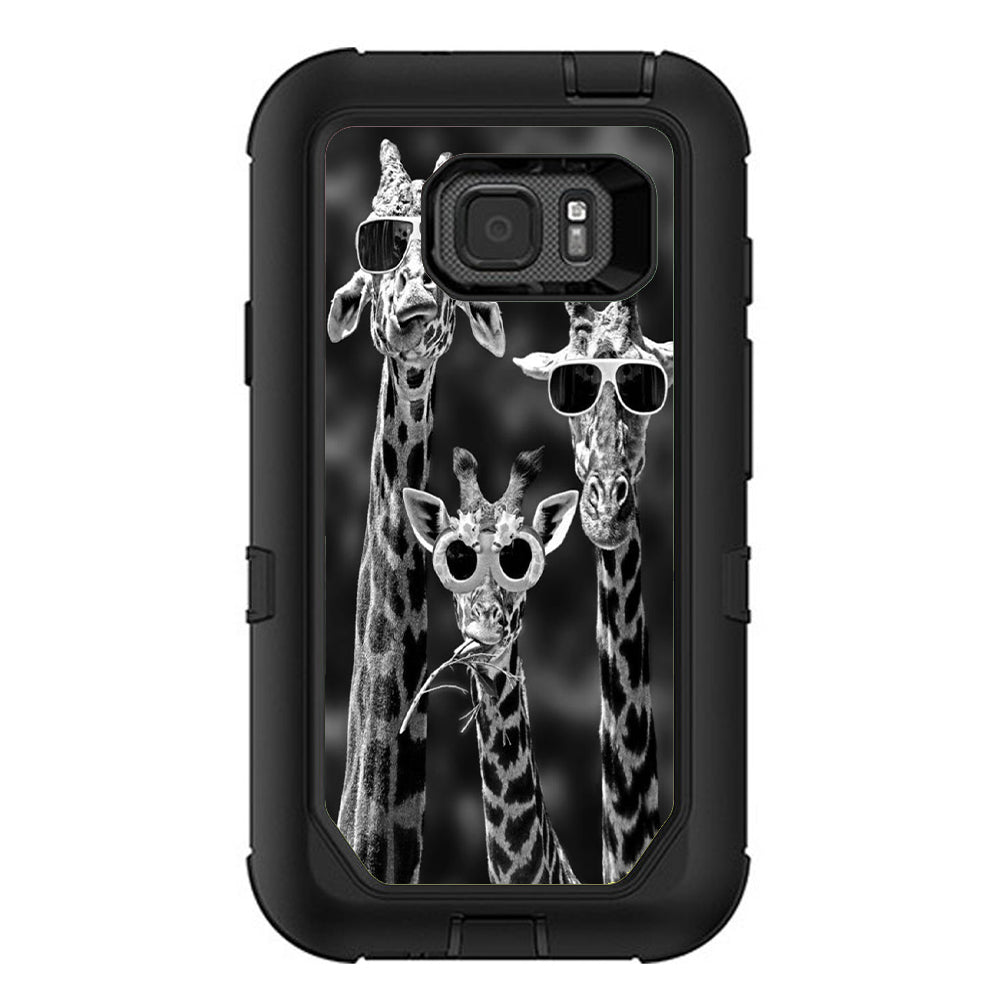  Giraffes Sunglasses Otterbox Defender Samsung Galaxy S7 Active Skin