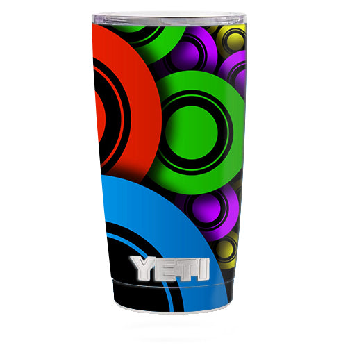  Awesome Circles Trippy Yeti 20oz Rambler Tumbler Skin