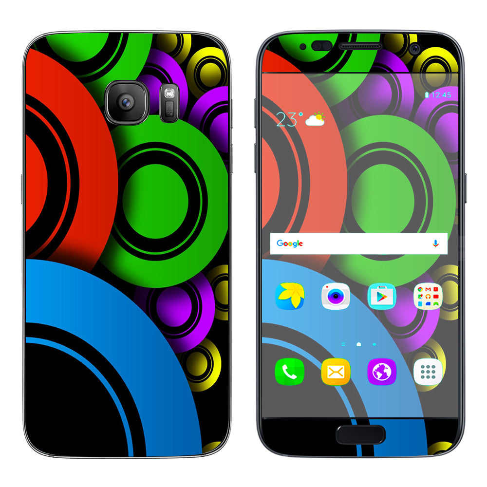  Awesome Circles Trippy Samsung Galaxy S7 Skin