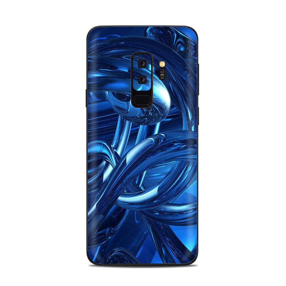  Blue Wierd Glass Tubes Samsung Galaxy S9 Plus Skin