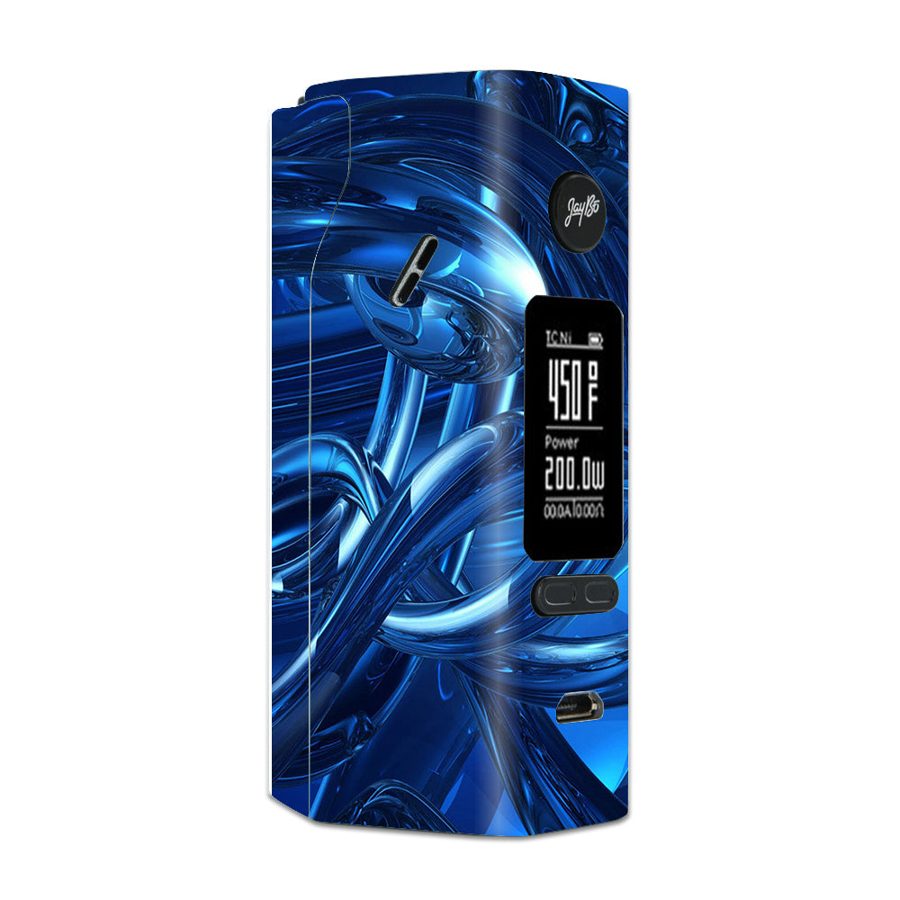  Blue Wierd Glass Tubes Wismec Reuleaux RX 2/3 combo kit Skin