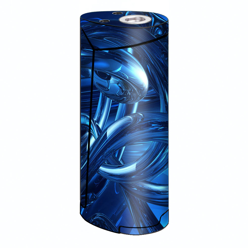  Blue Wierd Glass Tubes Smok Priv V8 60w Skin