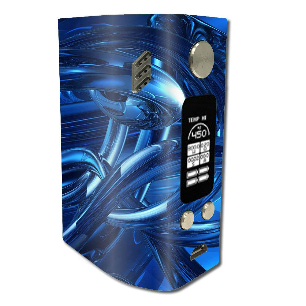  Blue Wierd Glass Tubes Wismec Reuleaux RX300 Skin