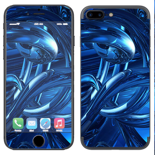  Blue Wierd Glass Tubes Apple  iPhone 7+ Plus / iPhone 8+ Plus Skin