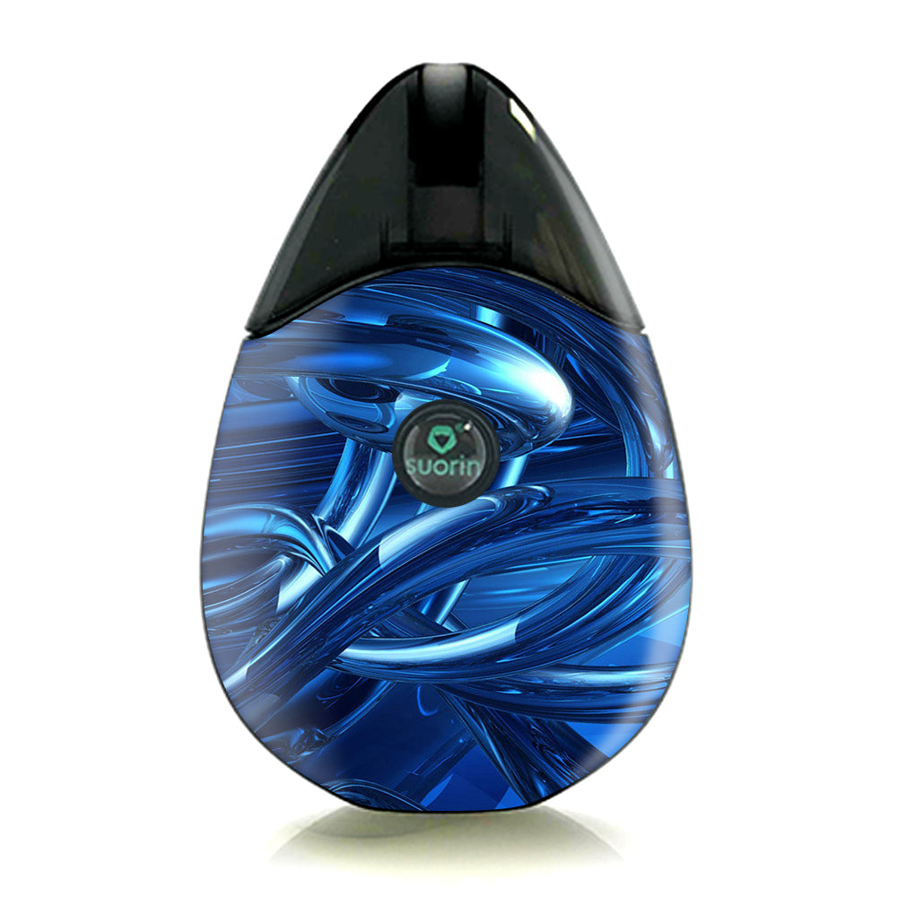  Blue Wierd Glass Tubes Suorin Drop Skin