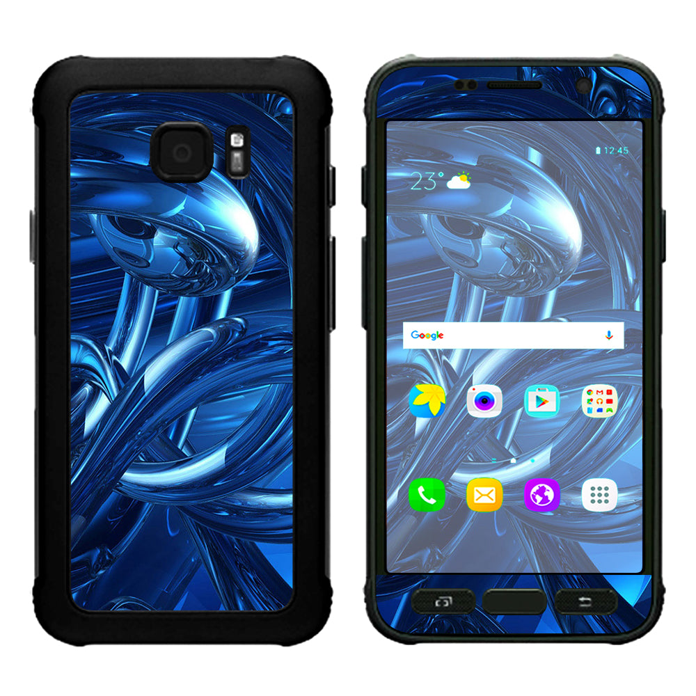  Blue Wierd Glass Tubes Samsung Galaxy S7 Active Skin