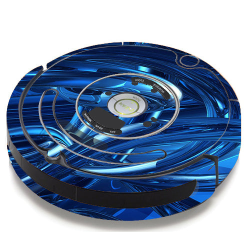  Blue Wierd Glass Tubes iRobot Roomba 650/655 Skin