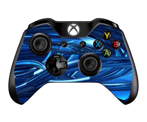  Blue Wierd Glass Tubes Microsoft Xbox One Controller Skin