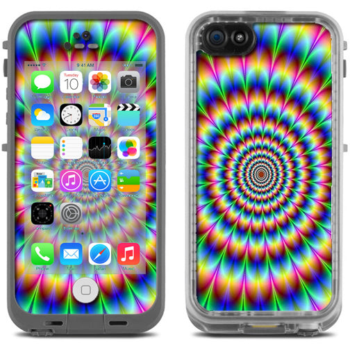  Trippy Hologram Dizzy Lifeproof Fre iPhone 5C Skin