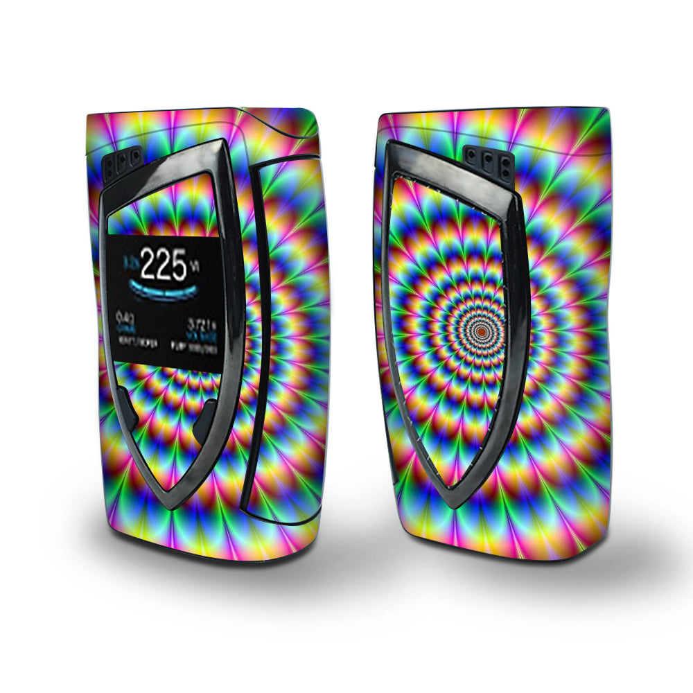 Skin Decal Vinyl Wrap for Smok Devilkin Kit 225w Vape (includes TFV12 Prince Tank Skins) skins cover/ Trippy hologram dizzy 