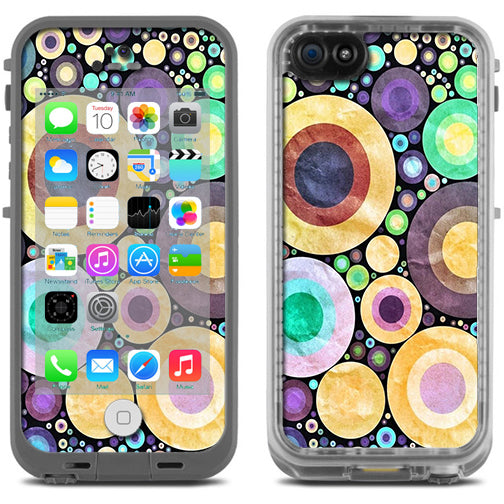  Abstract Circle Canvas Lifeproof Fre iPhone 5C Skin