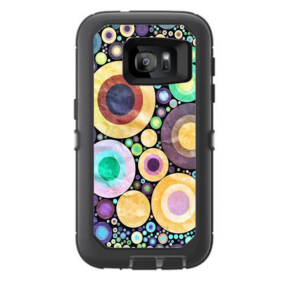  Abstract Circle Canvas Otterbox Defender Samsung Galaxy S7 Skin