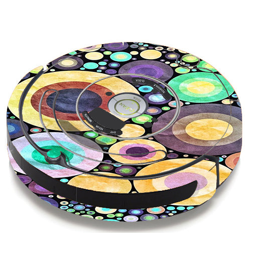  Abstract Circle Canvas iRobot Roomba 650/655 Skin