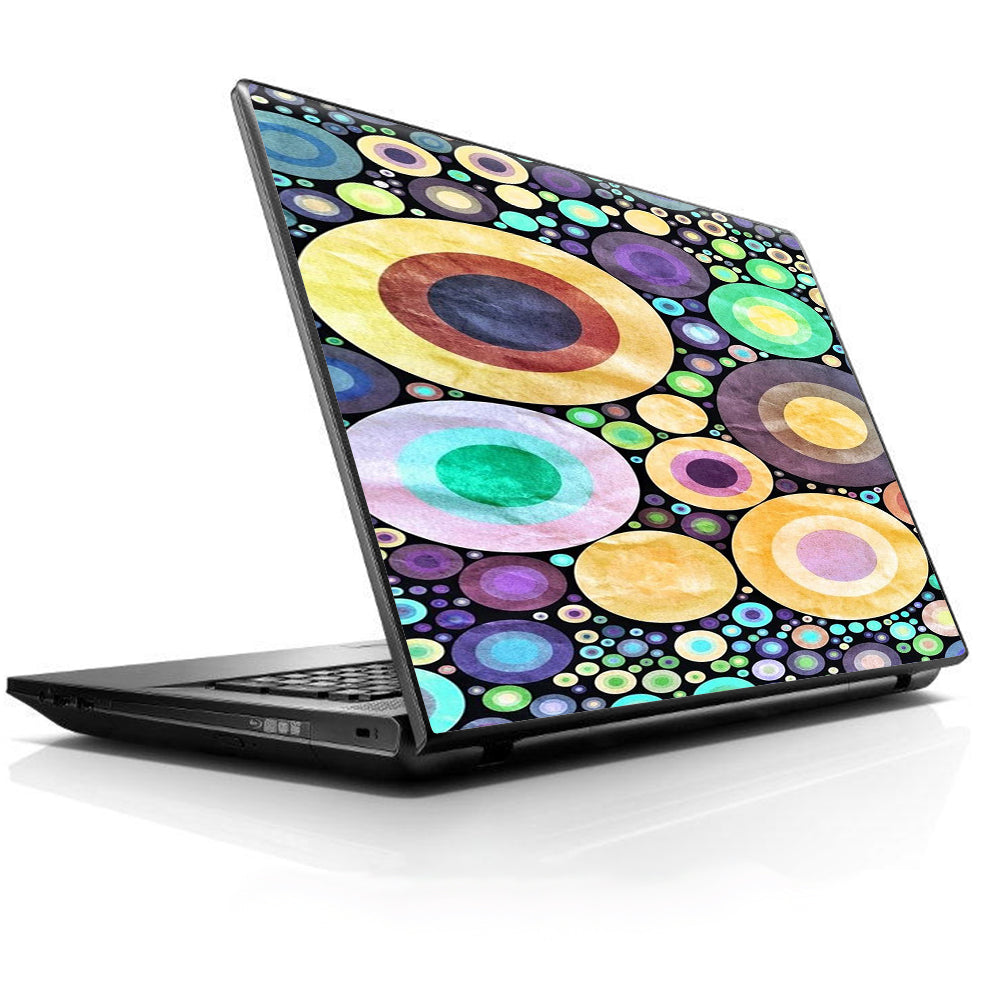  Abstract Circle Canvas Universal 13 to 16 inch wide laptop Skin