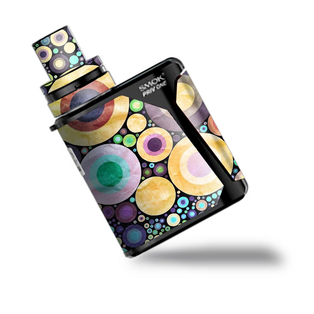 Abstract Circle Canvas  Smok Priv One Skin