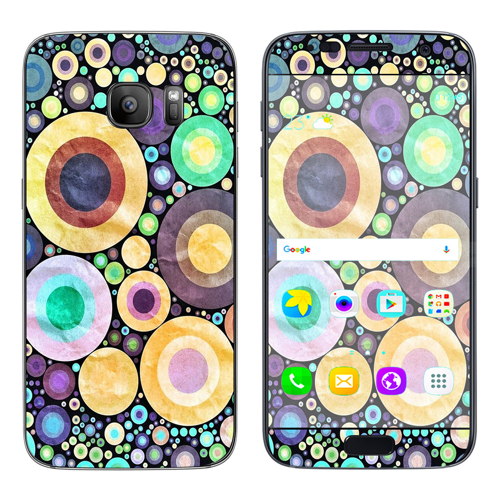  Abstract Circle Canvas  Samsung Galaxy S7 Skin