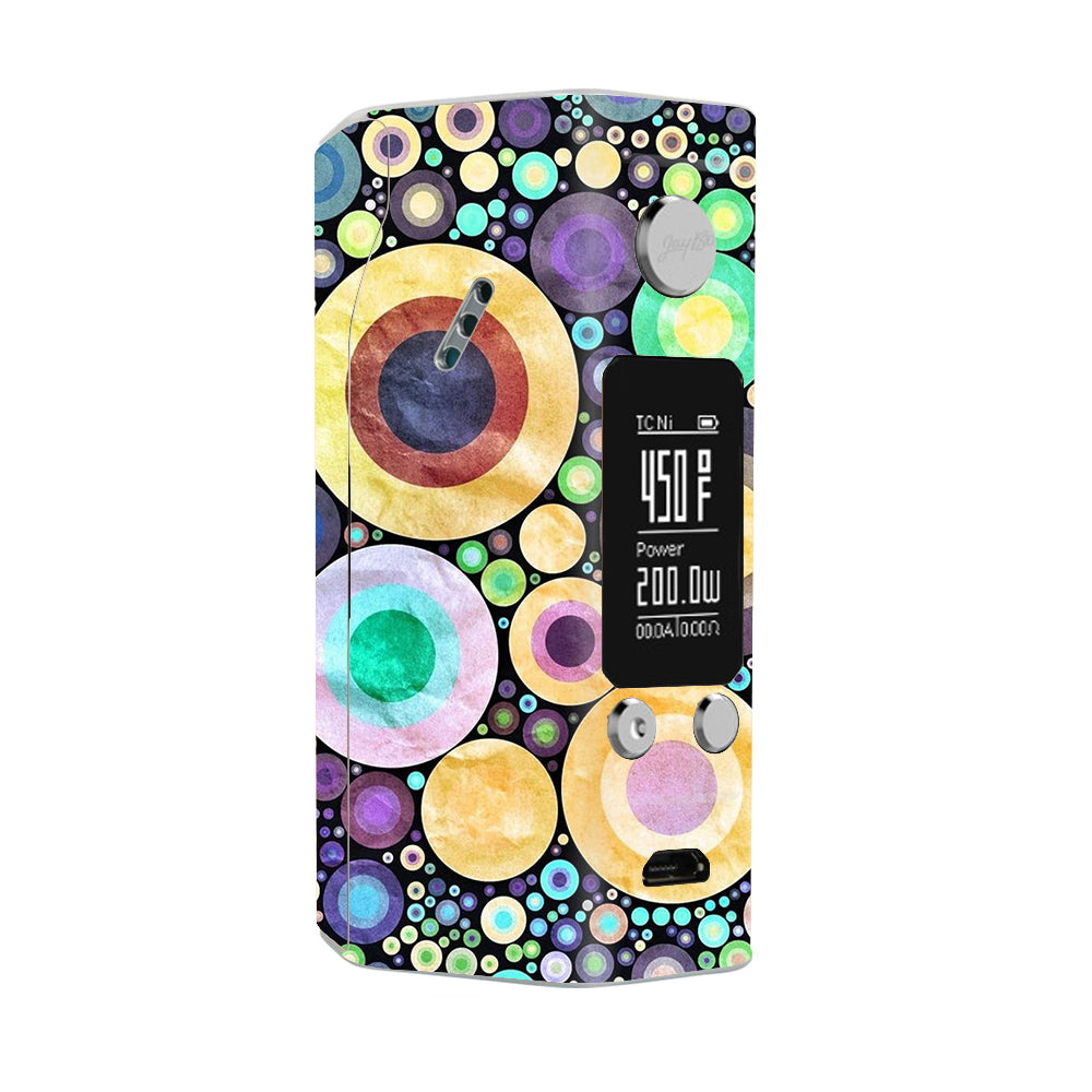  Abstract Circle Canvas Wismec Reuleaux RX200S Skin