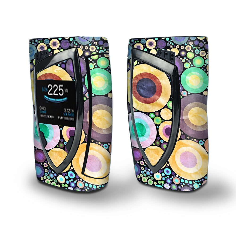 Skin Decal Vinyl Wrap for Smok Devilkin Kit 225w Vape (includes TFV12 Prince Tank Skins) skins cover/ abstract circle canvas 