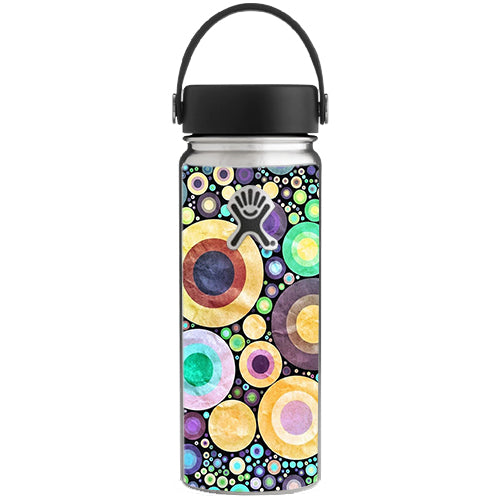  Abstract Circle Canvas Hydroflask 18oz Wide Mouth Skin