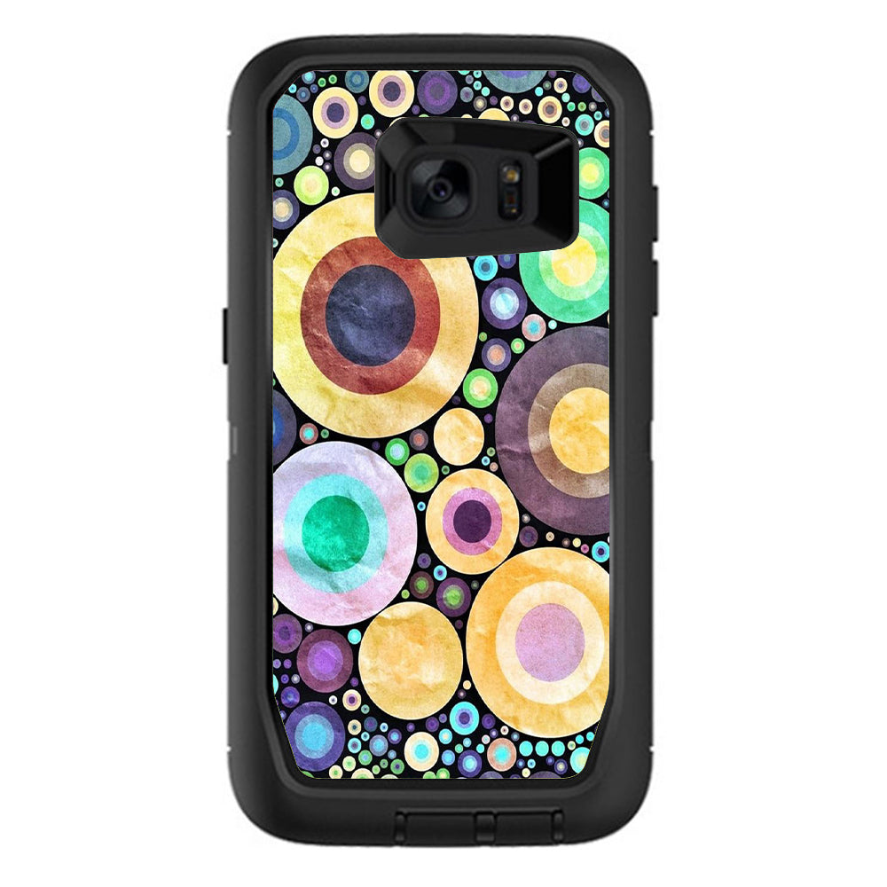  Abstract Circle Canvas Otterbox Defender Samsung Galaxy S7 Edge Skin