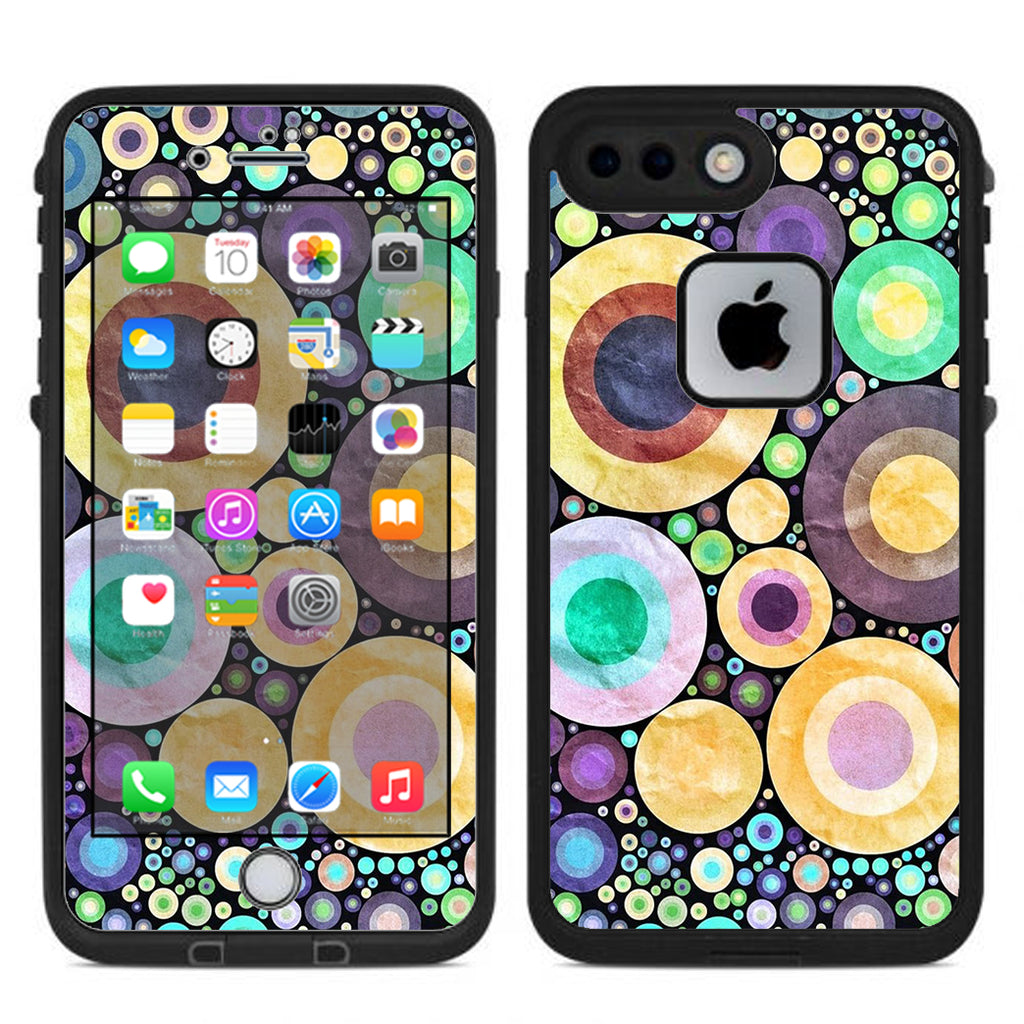  Abstract Circle Canvas Lifeproof Fre iPhone 7 Plus or iPhone 8 Plus Skin