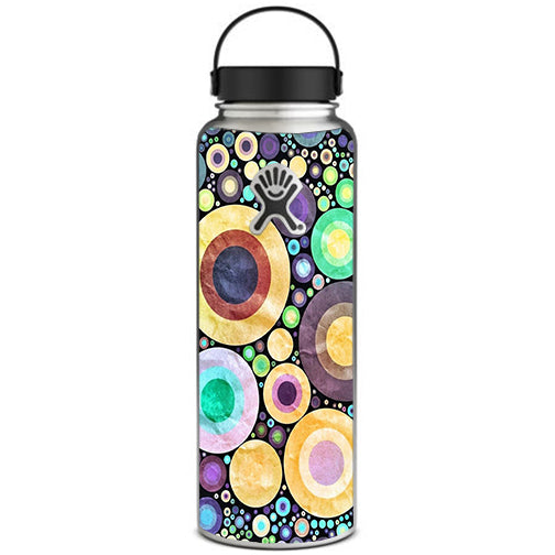  Abstract Circle Canvas Hydroflask 40oz Wide Mouth Skin