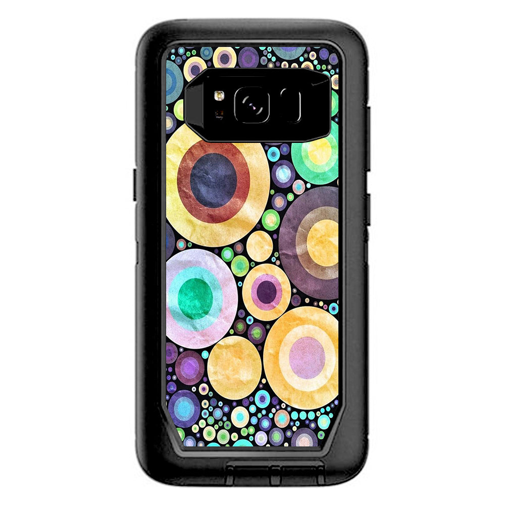  Abstract Circle Canvas  Otterbox Defender Samsung Galaxy S8 Skin