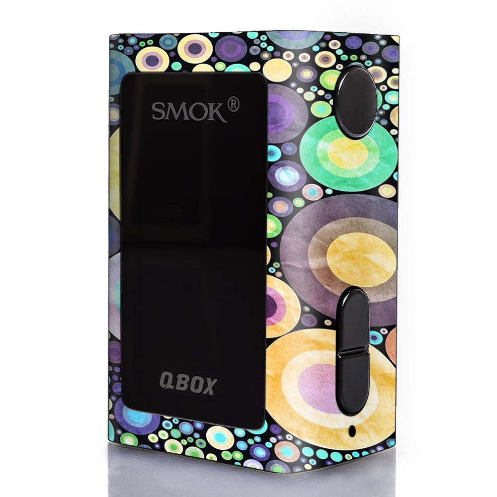  Abstract Circle Canvas Smok Q-Box Skin