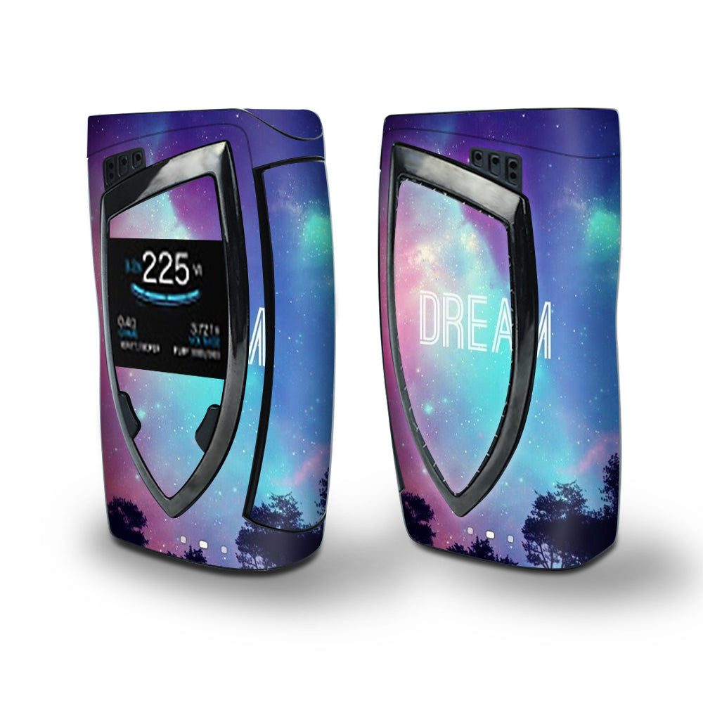 Skin Decal Vinyl Wrap for Smok Devilkin Kit 225w Vape (includes TFV12 Prince Tank Skins) skins cover/ Dream Poem  Galaxy