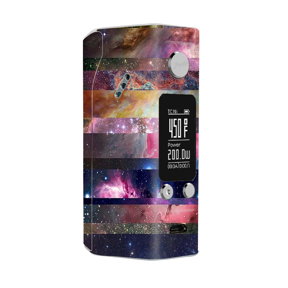  Galaxy Nebula Outer Space Wismec Reuleaux RX200S Skin