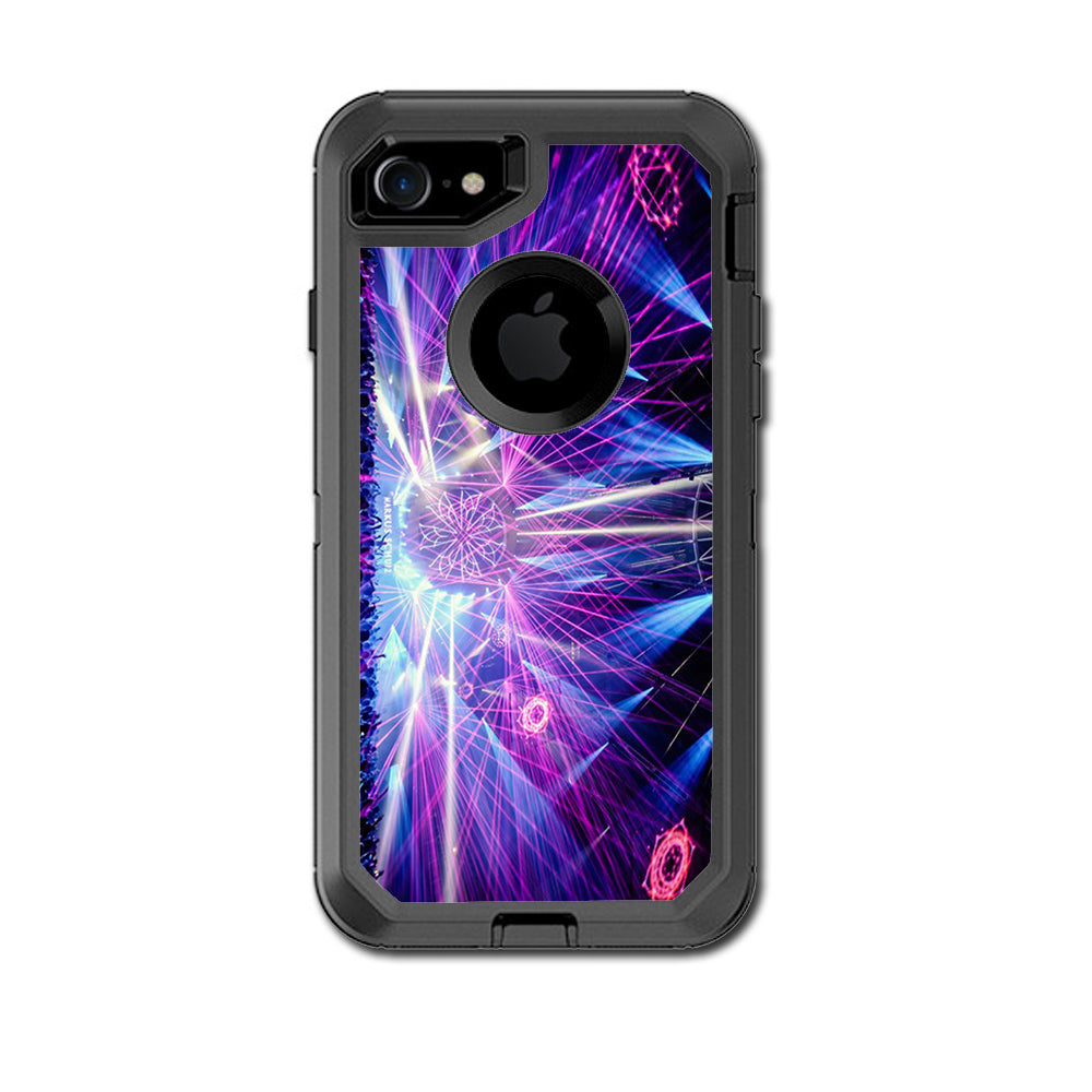  Laser Trance Edm Lights Otterbox Defender iPhone 7 or iPhone 8 Skin