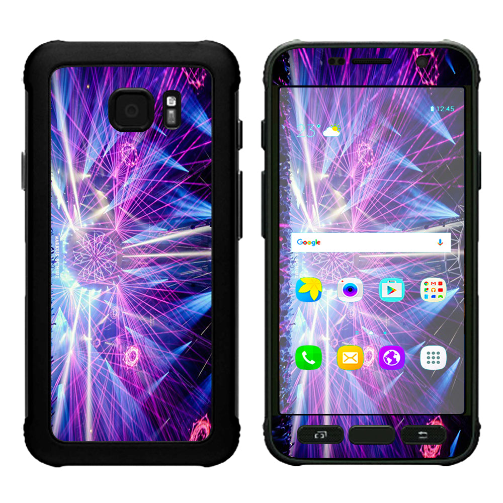  Laser Trance Edm Lights  Samsung Galaxy S7 Active Skin