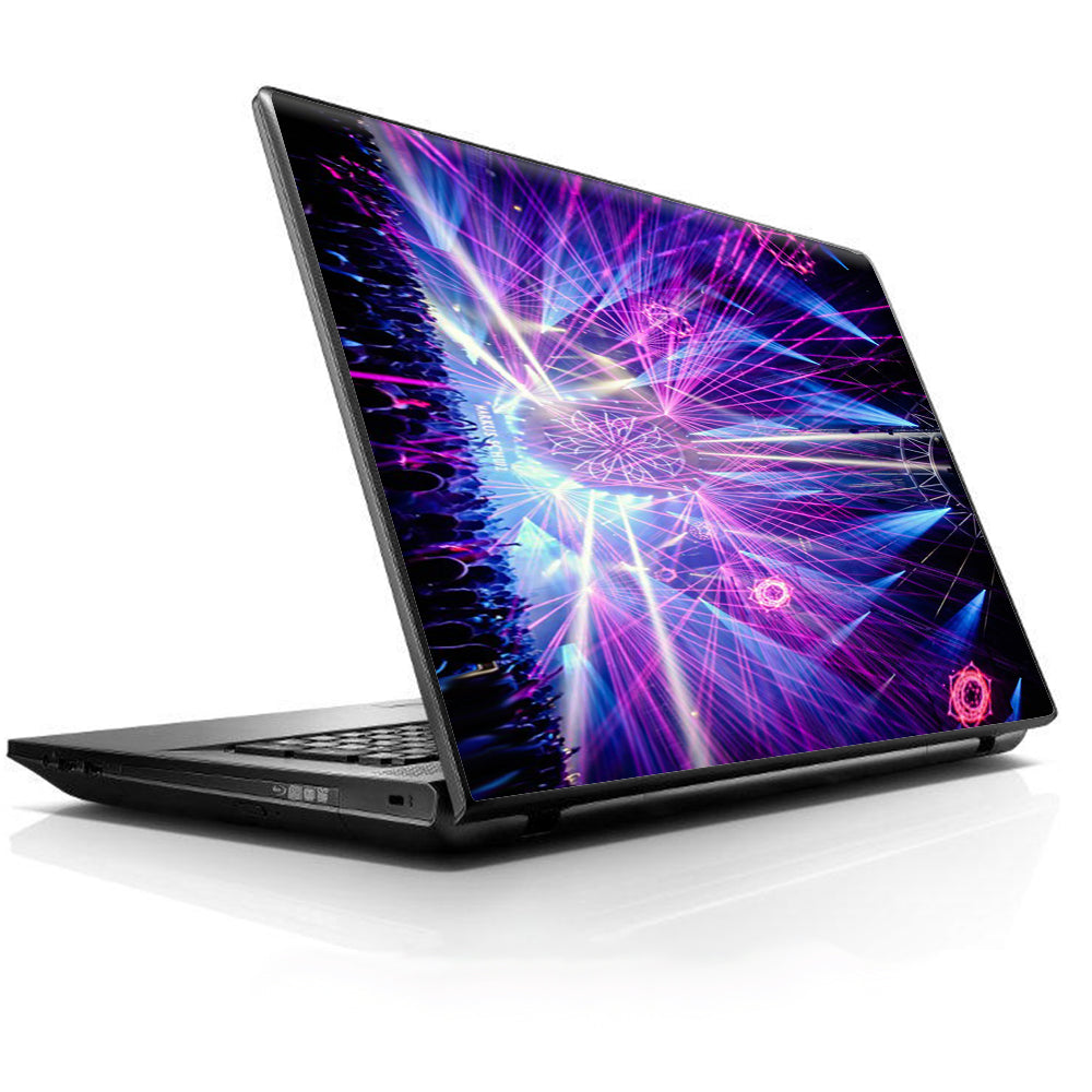  Laser Trance Edm Lights Universal 13 to 16 inch wide laptop Skin