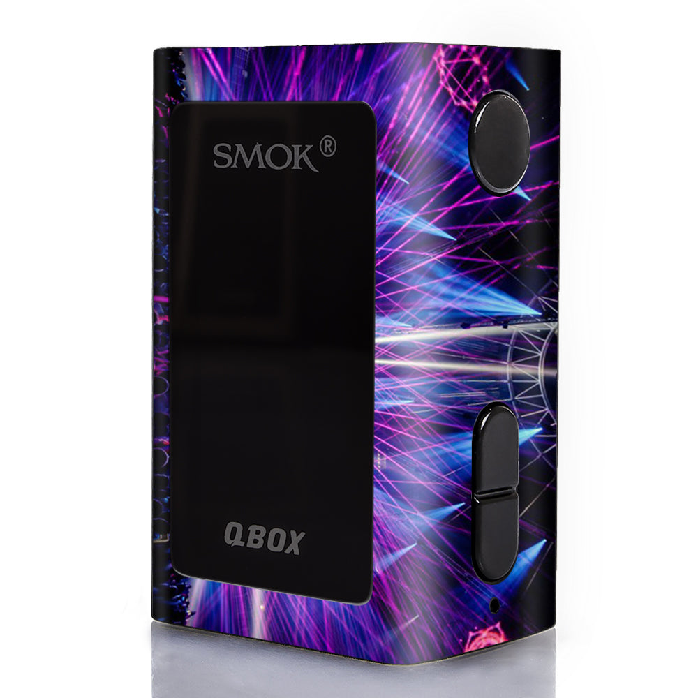  Laser Trance Edm Lights Smok Q-Box Skin