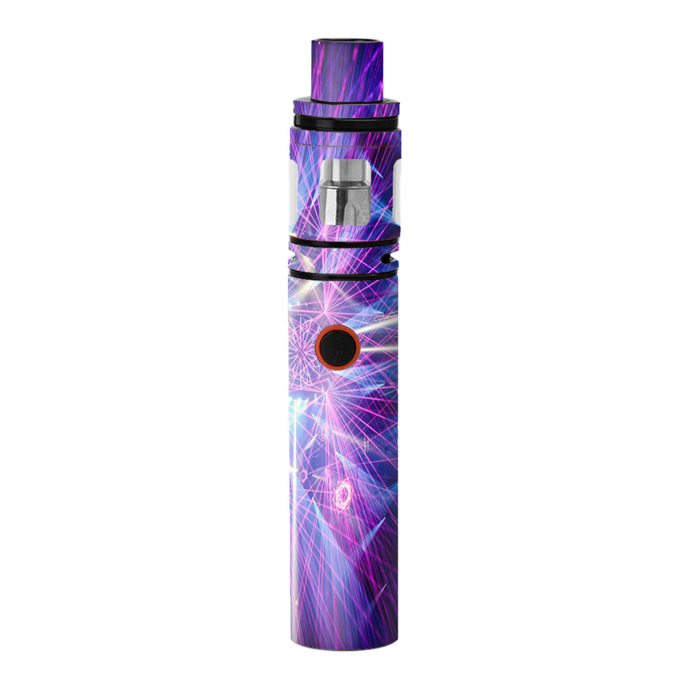  Laser Trance Edm Lights  Smok Stick V8 Skin