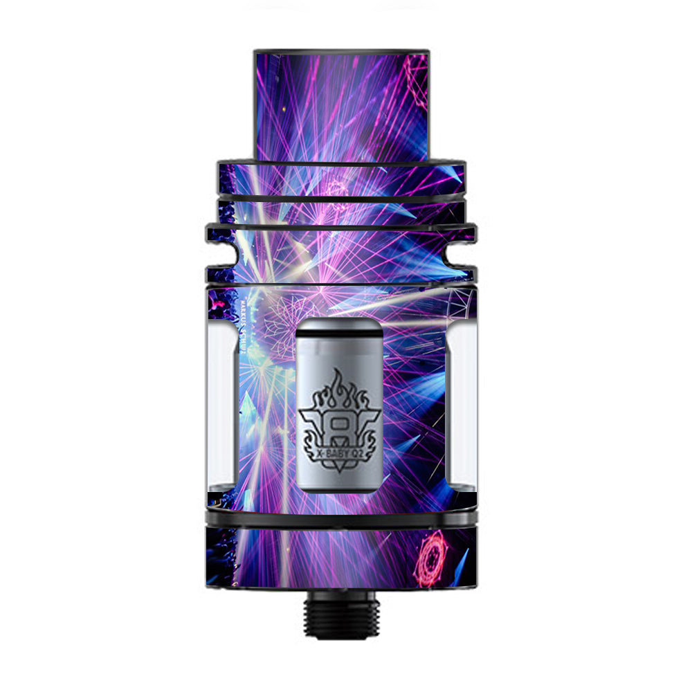  Laser Trance Edm Lights  TFV8 X-baby Tank Smok Skin