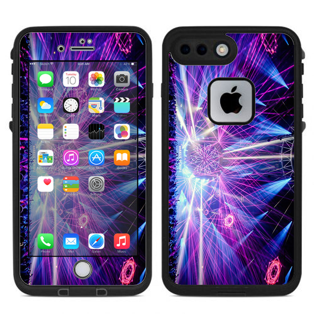  Laser Trance Edm Lights Lifeproof Fre iPhone 7 Plus or iPhone 8 Plus Skin