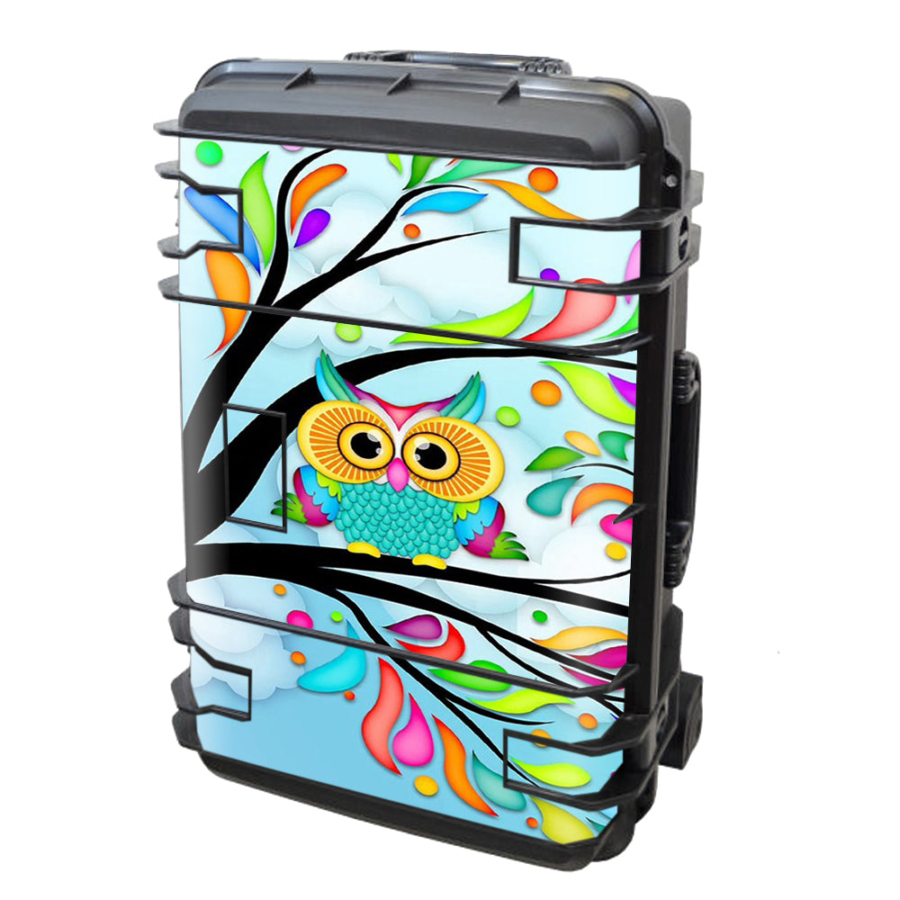  Colorful Artistic Owl In Tree Seahorse Case Se-920 Skin