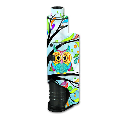  Colorful Artistic Owl In Tree Kangertech dripbox Skin