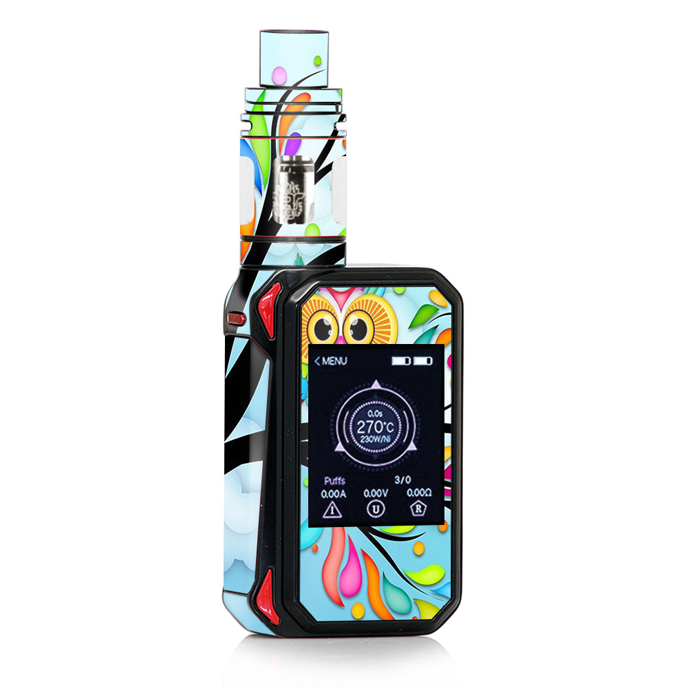  Colorful Artistic Owl In Tree  Smok G-priv 2 Skin