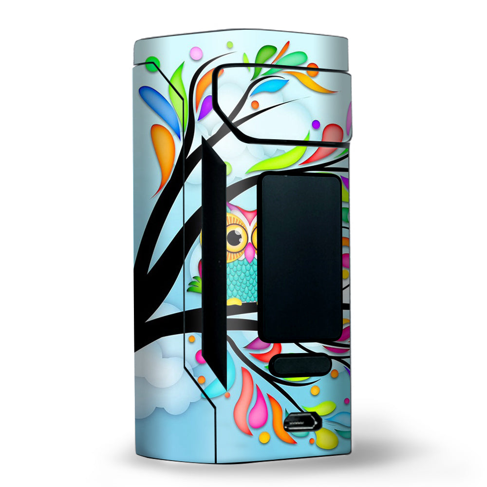  Colorful Artistic Owl In Tree  Wismec RX2 20700 Skin