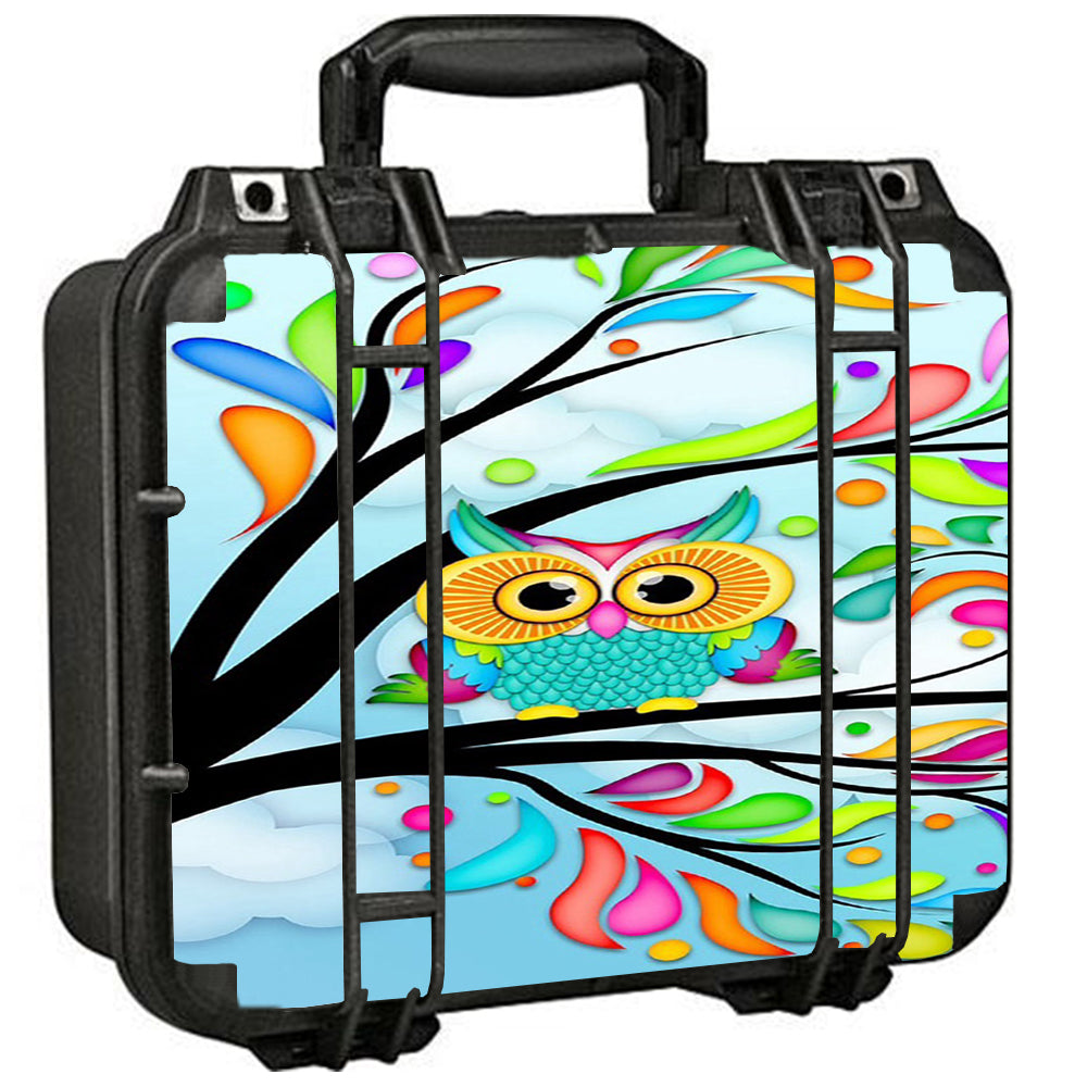  Colorful Artistic Owl In Tree Pelican Case 1400 Skin