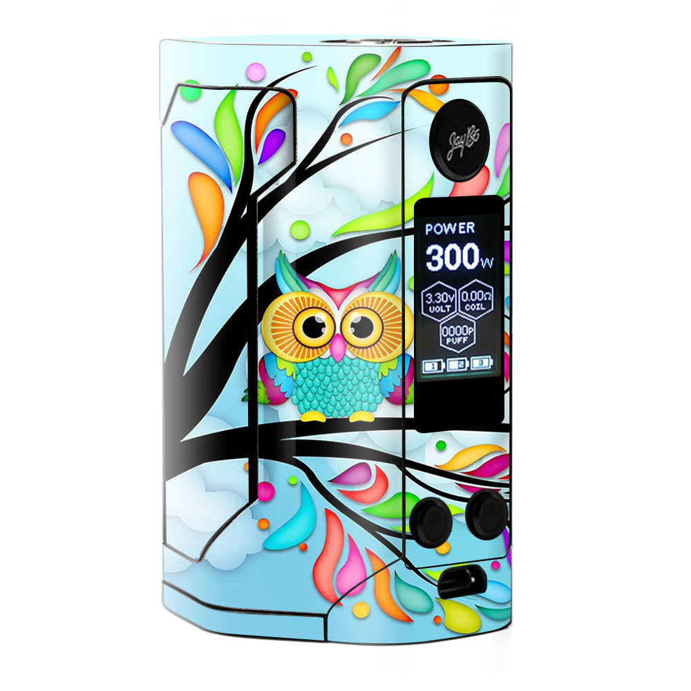  Colorful Artistic Owl In Tree  Wismec RX Gen 3 Skin