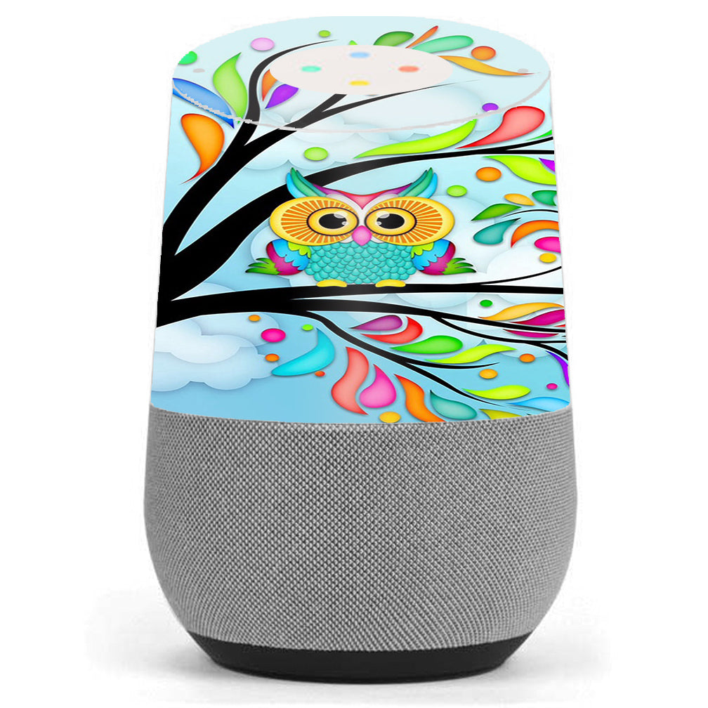  Colorful Artistic Owl In Tree Google Home Skin