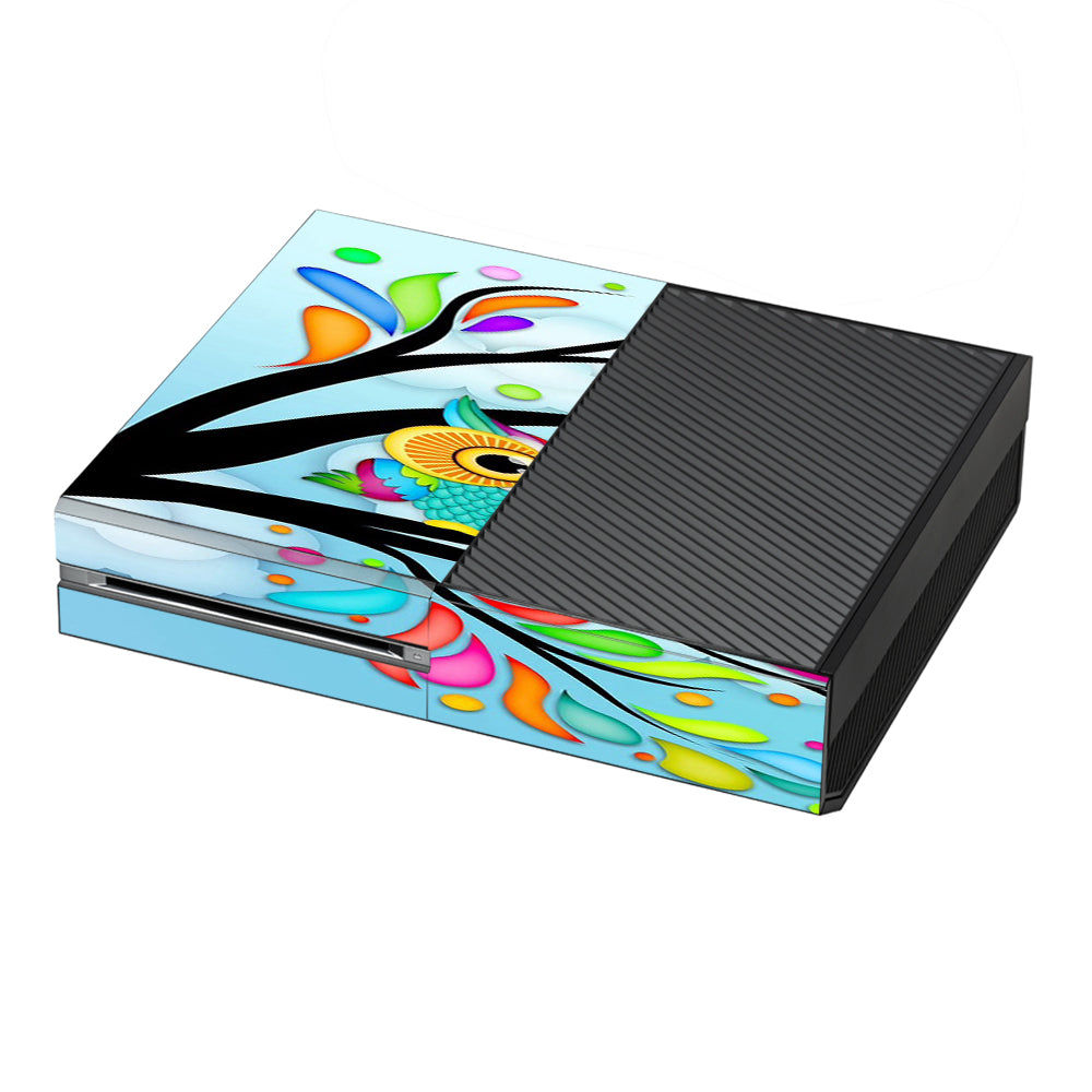  Colorful Artistic Owl In Tree  Microsoft Xbox One Skin
