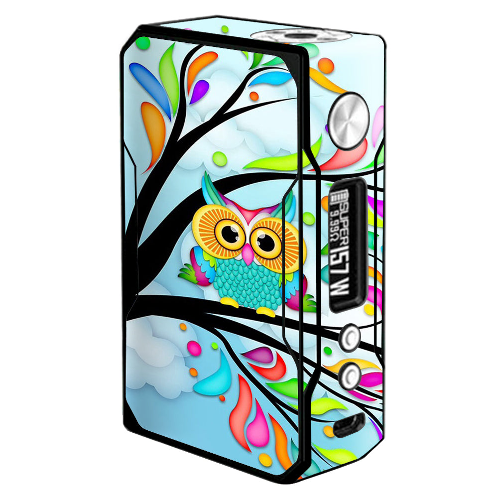  Colorful Artistic Owl In Tree  Voopoo Drag 157w Skin