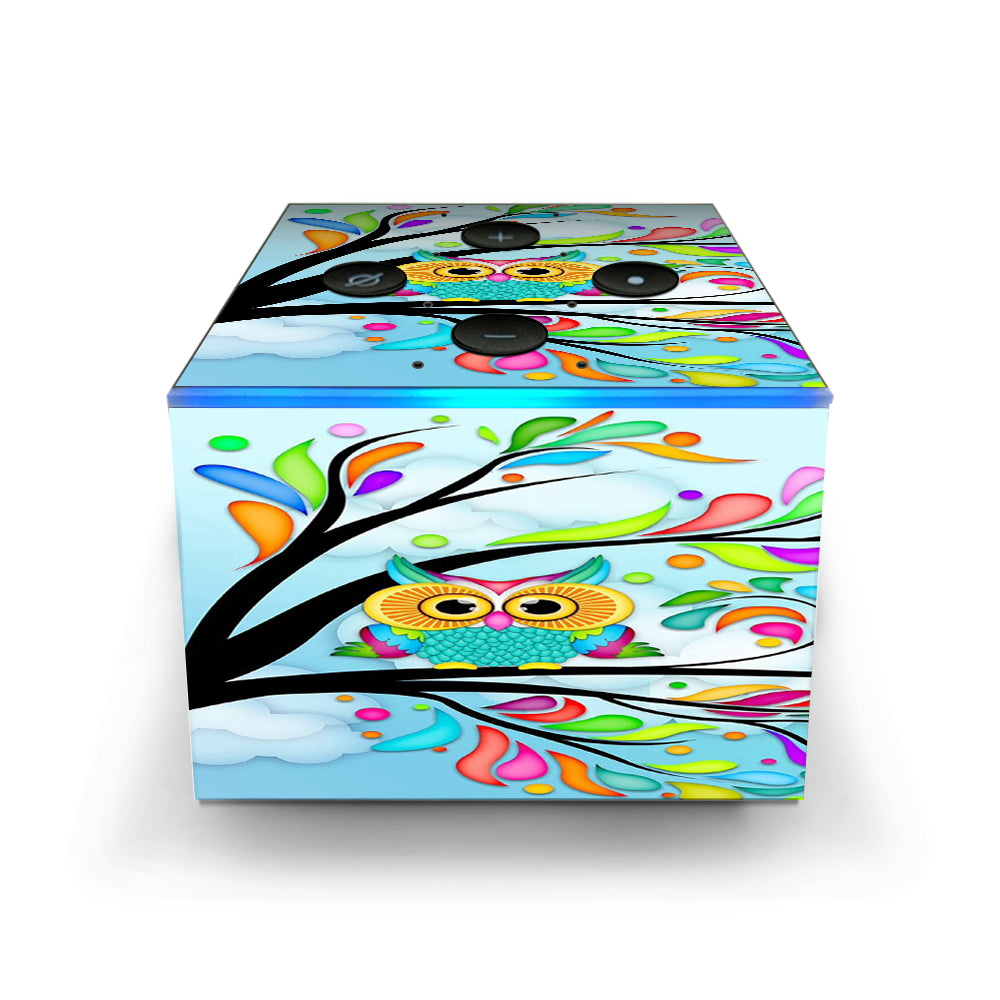  Colorful Artistic Owl In Tree  Amazon Fire TV Cube Skin